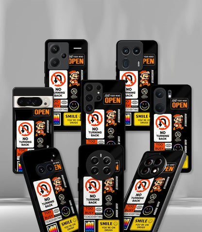 Cutout Patternic Premium Glossy Phone Case compatible for every Phone Models.