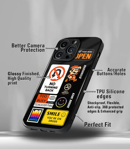 Cutout Patternic Premium Glossy Phone Case compatible for every Phone Models.