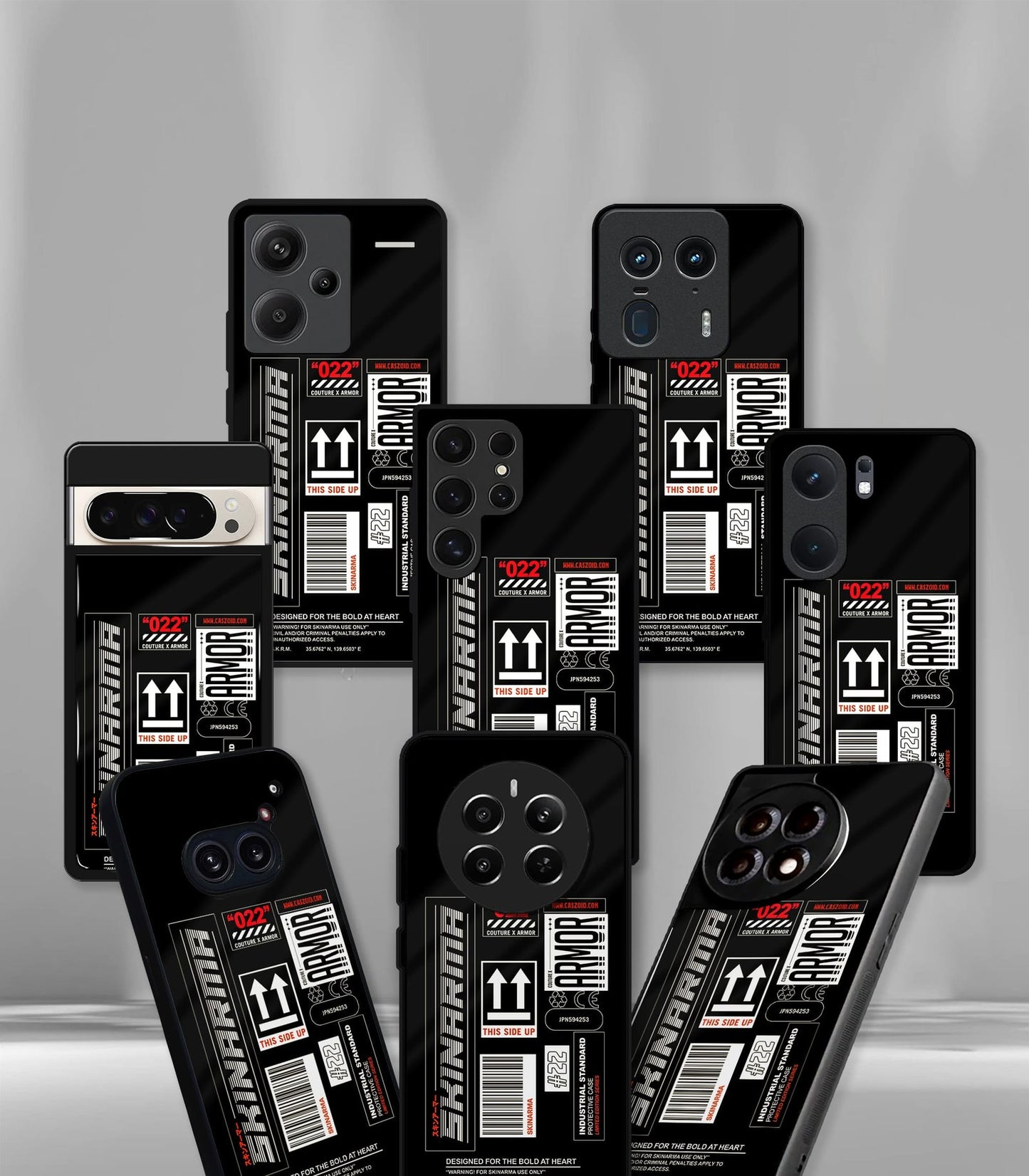 cutout patternic premium glossy phone case compatible for every phone models.