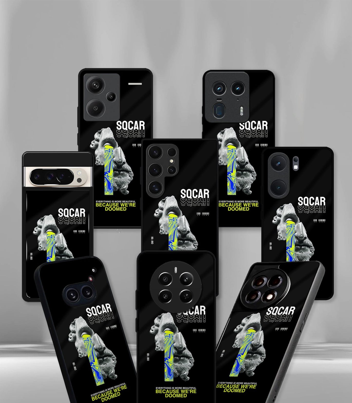 cutout patternic premium glossy phone case compatible for every phone models.