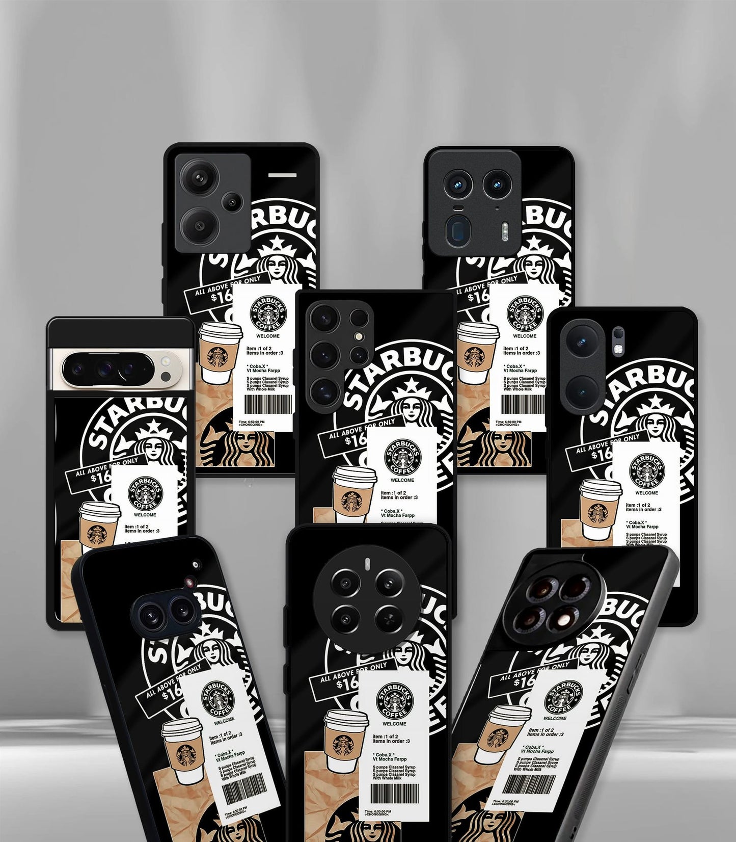 cutout patternic premium glossy phone case compatible for every phone models.