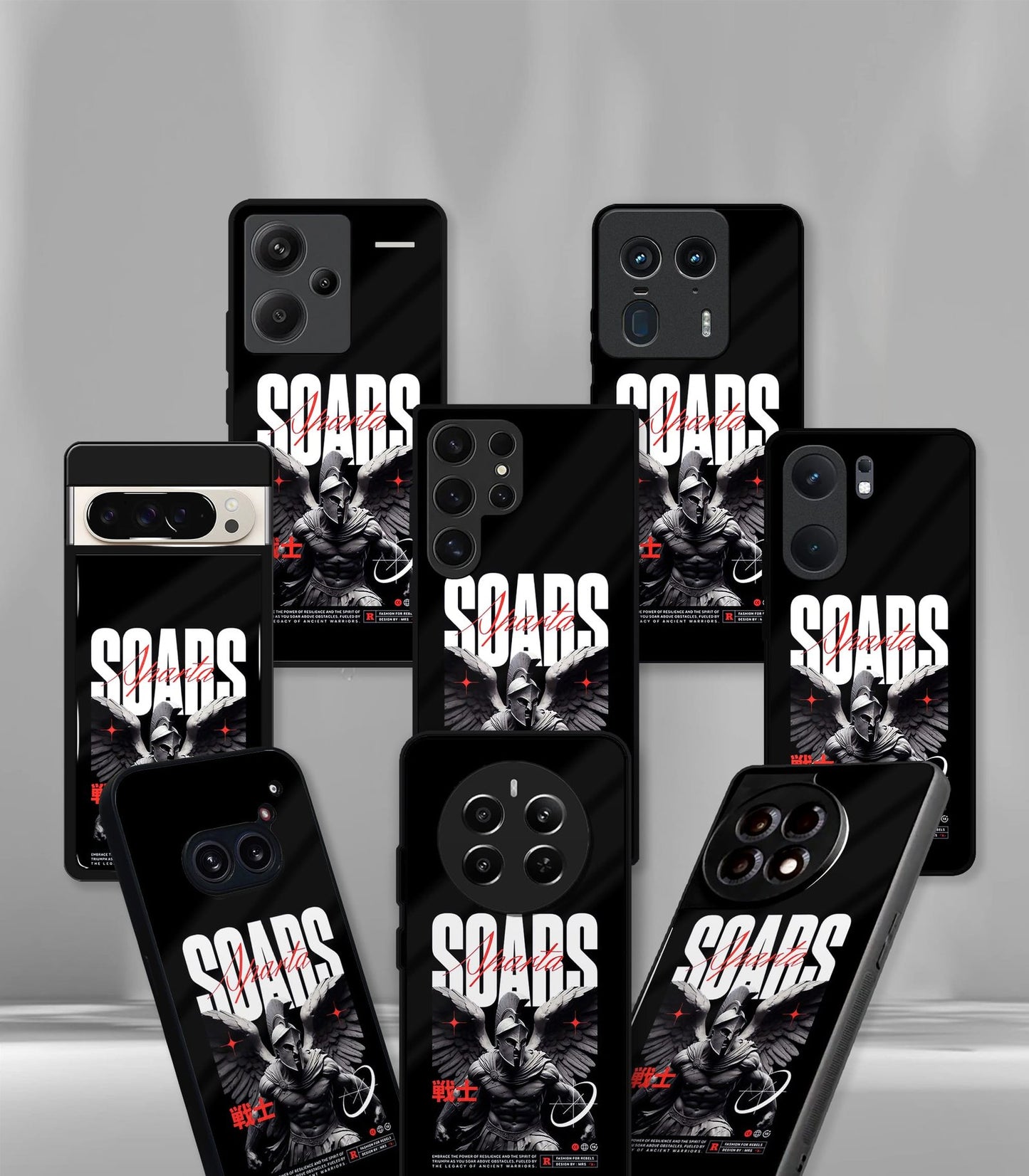 cutout patternic premium glossy phone case compatible for every phone models.