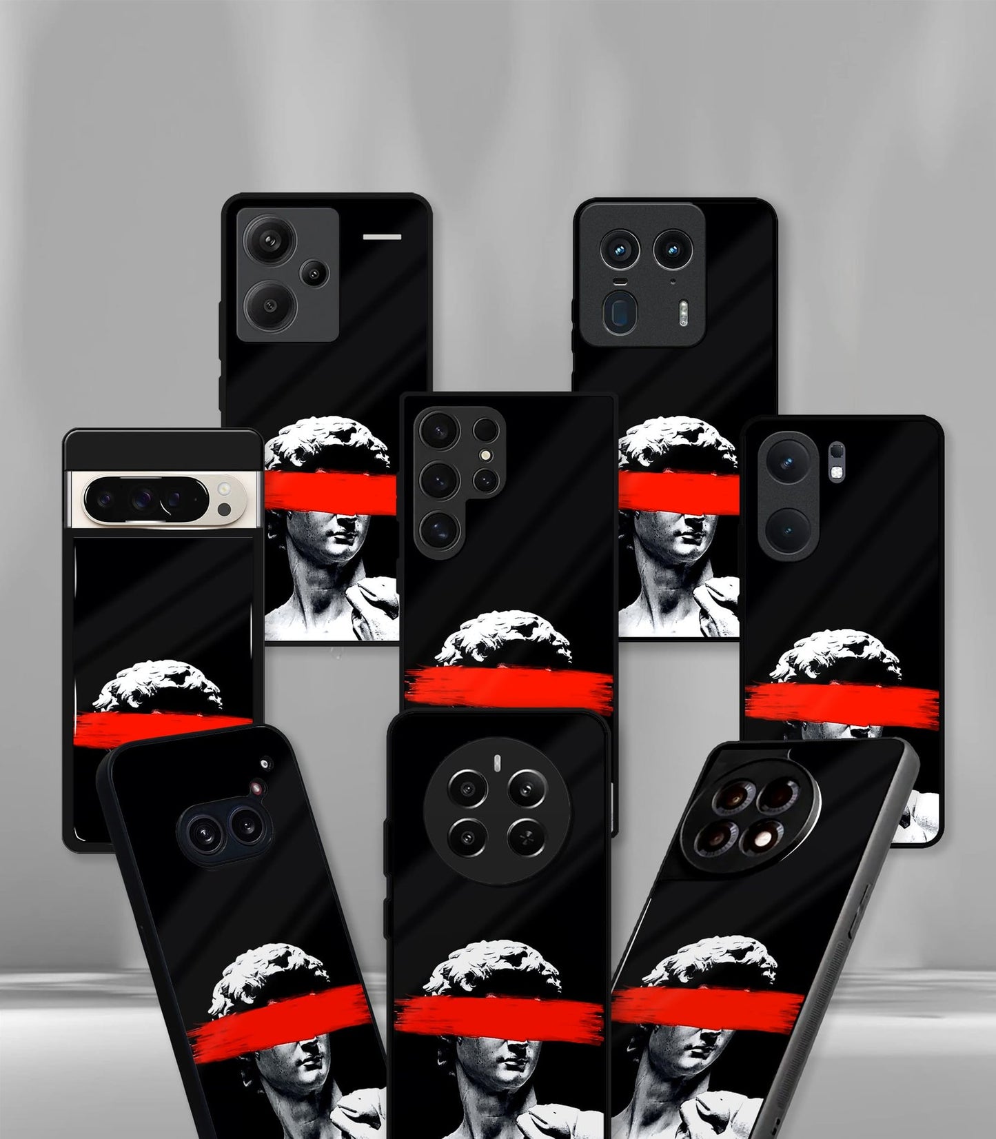cutout patternic premium glossy phone case compatible for every phone models.