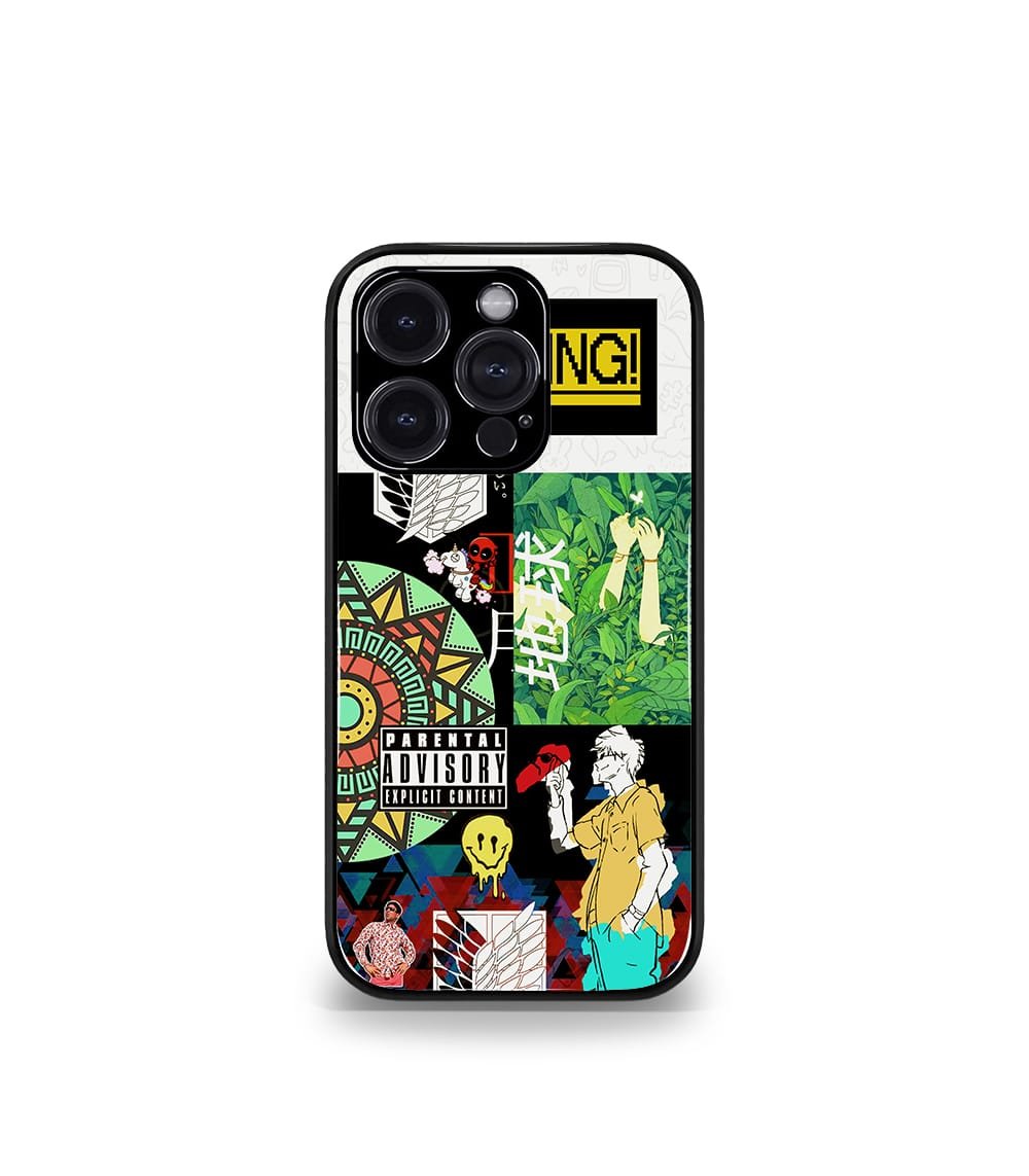 cutout patternic premium glossy phone case compatible for every phone models.