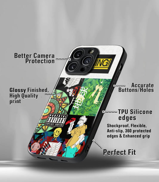 Cutout Patternic Premium Glossy Phone Case compatible for every Phone Models.