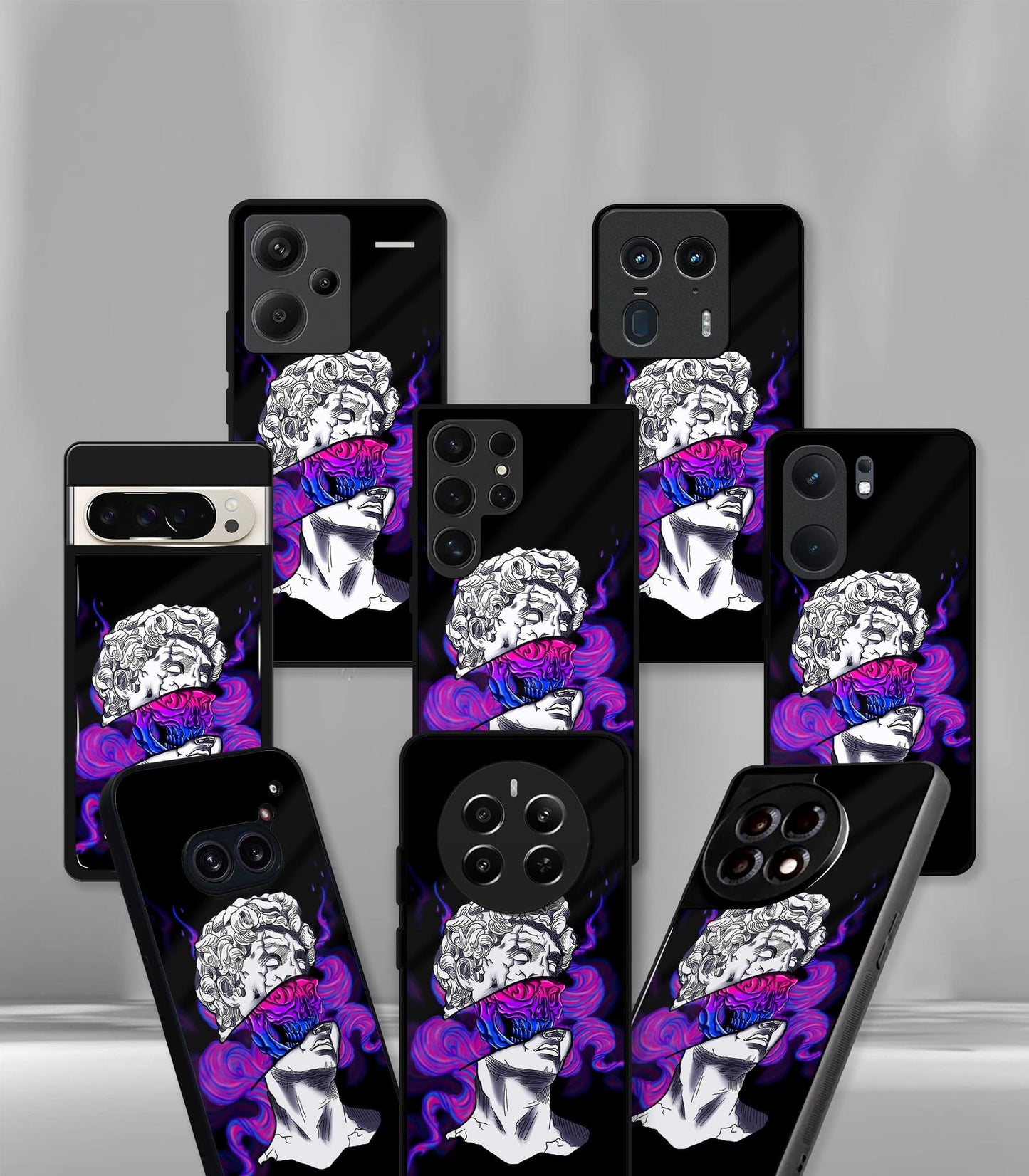 cutout patternic premium glossy phone case compatible for every phone models.
