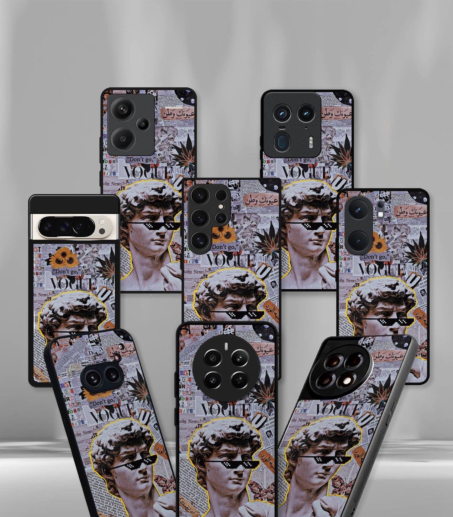 cutout patternic premium glossy phone case compatible for every phone models.