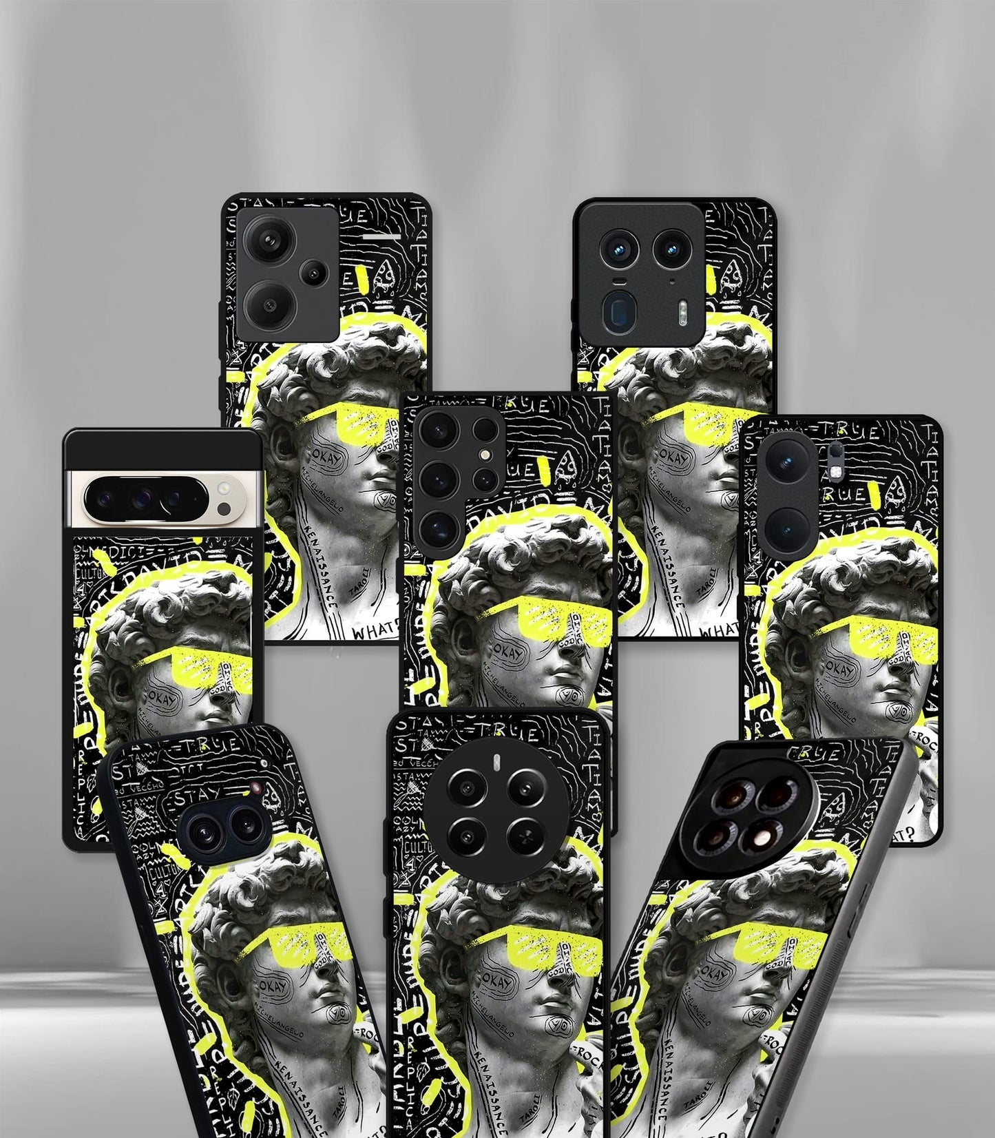cutout patternic premium glossy phone case compatible for every phone models.
