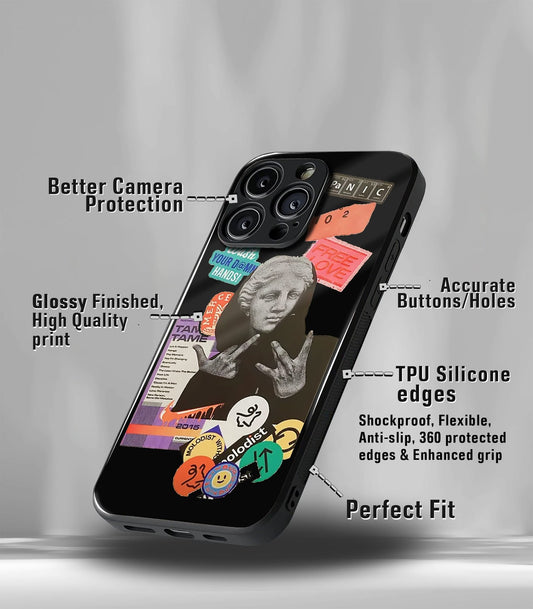 Cutout Patternic Premium Glossy Phone Case compatible for every Phone Models.