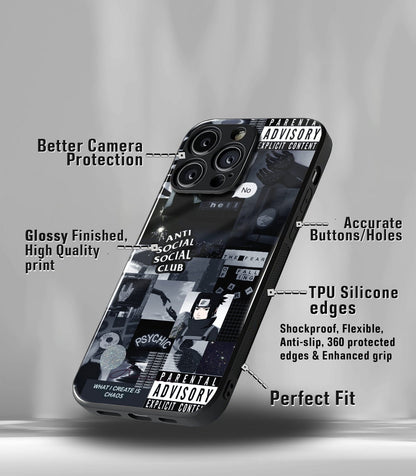 Cutout Patternic Premium Glossy Phone Case compatible for every Phone Models.