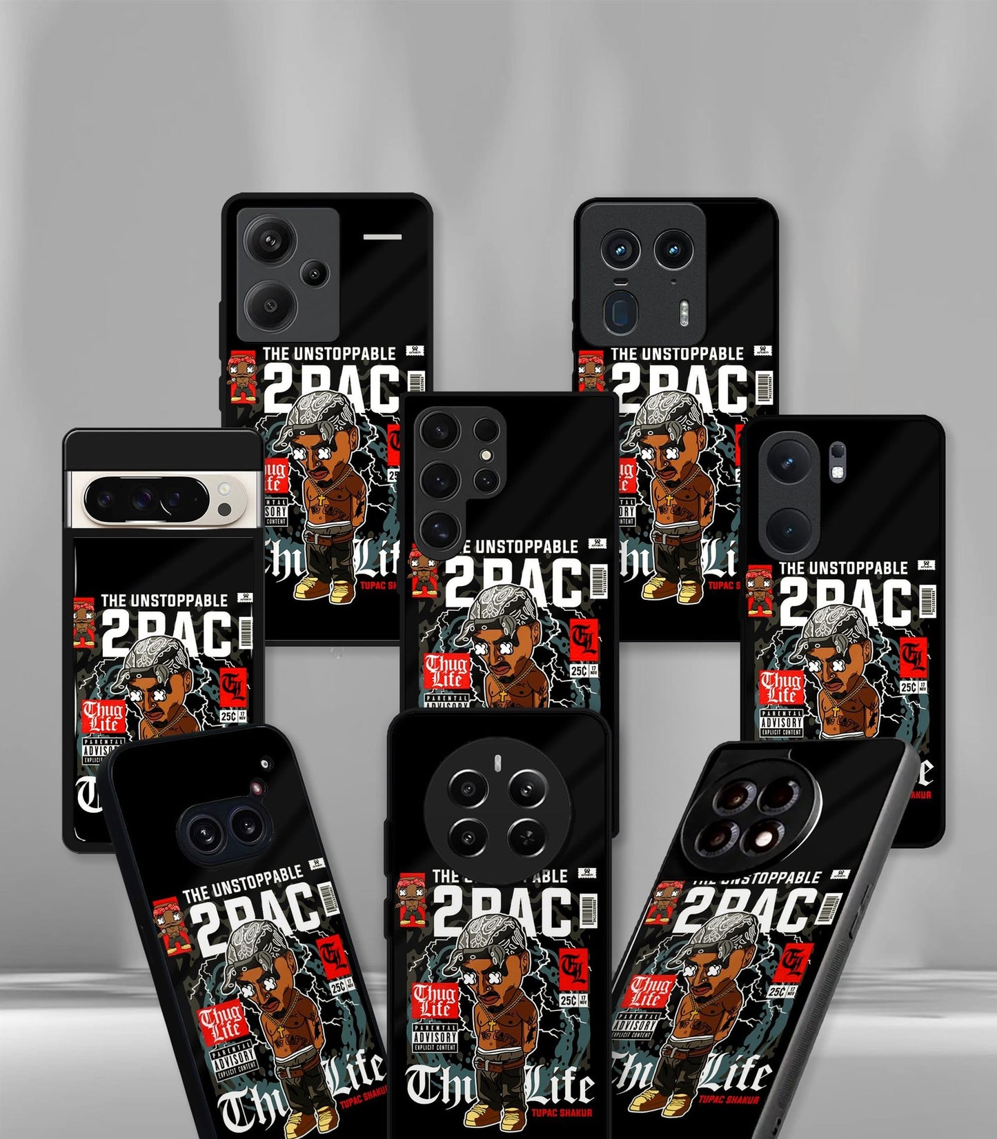 cutout patternic premium glossy phone case compatible for every phone models.
