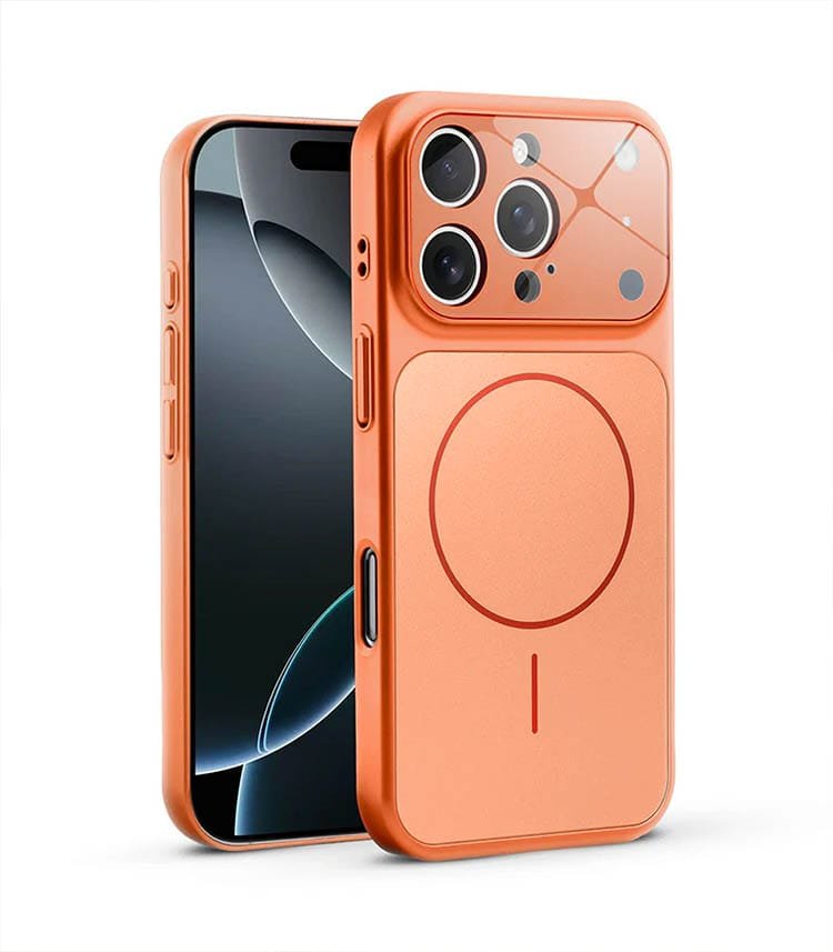 caszoid premium 17 pro cosmic orange converter case for iphone 13, 14, 15 & 16 models