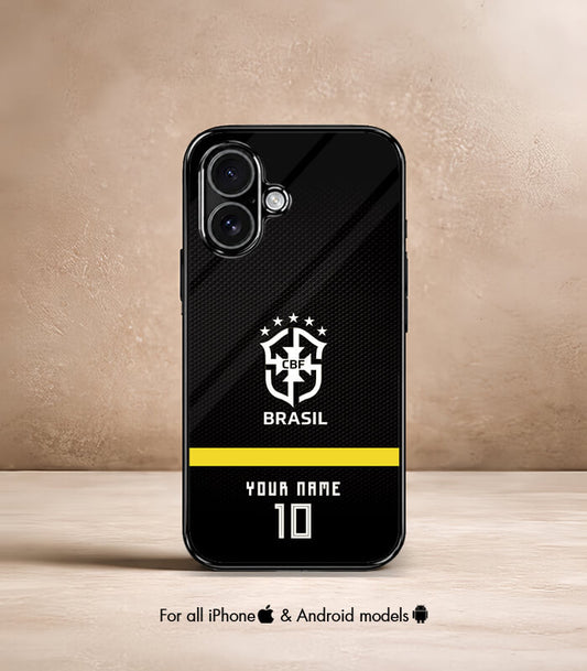 Customized Brazil Dark Edition FIFA WC26 Premium Glossy Phone Case