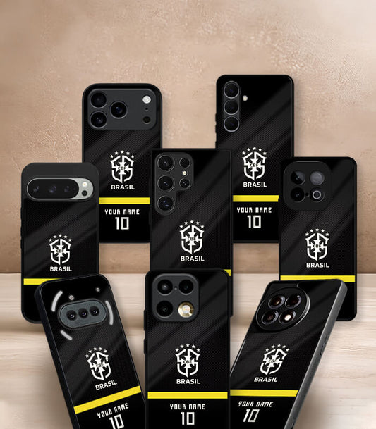 Customized Brazil Dark Edition FIFA WC26 Premium Glossy Phone Case