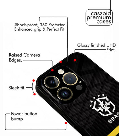 Customized Brazil Dark Edition FIFA WC26 Premium Glossy Phone Case