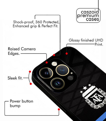 Customized Argentina Dark Edition FIFA WC26 Premium Glossy Phone Case