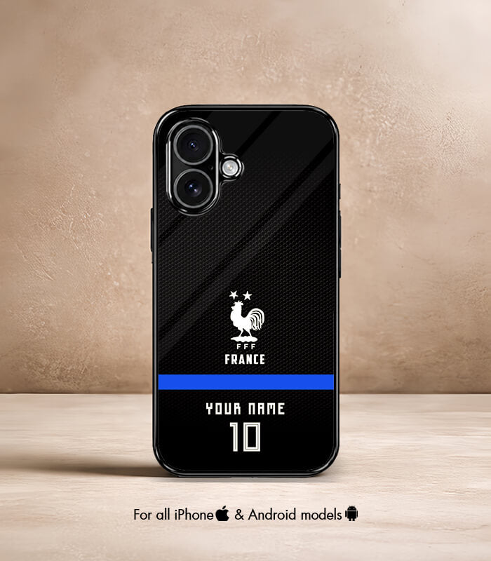 customized france dark edition fifa wc26 premium glossy phone case