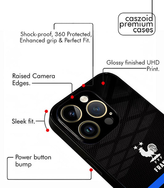 Customized France Dark Edition FIFA WC26 Premium Glossy Phone Case