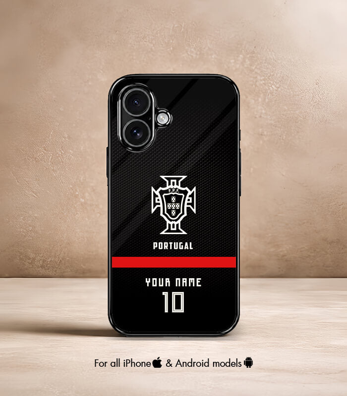 customized portugal dark edition fifa wc26 premium glossy phone case