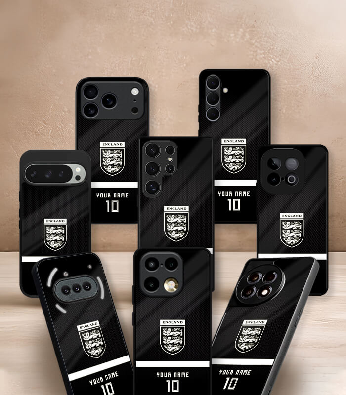 customized england dark edition fifa wc26 premium glossy phone case