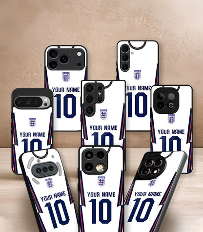 Customized England Home Kit FIFA WC26 Edition Premium Glossy Phone Case