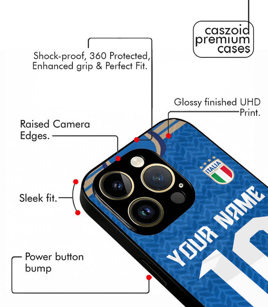 Customized Italy Home Kit FIFA WC26 Edition Premium Glossy Phone Case