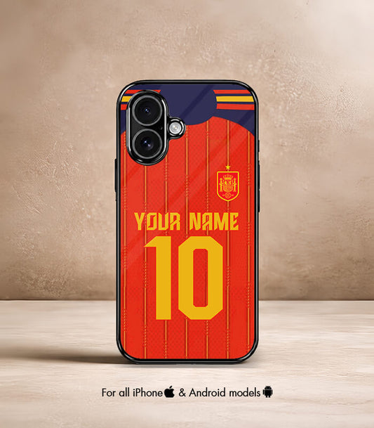 Customized Spain Home Kit FIFA WC26 Edition Premium Glossy Phone Case