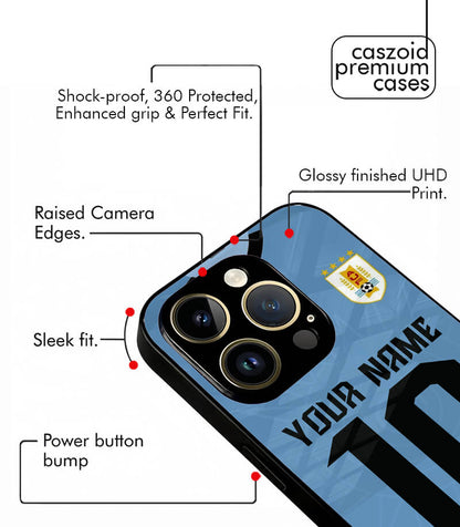 Customized Uruguay Home Kit FIFA WC26 Edition Premium Glossy Phone Case