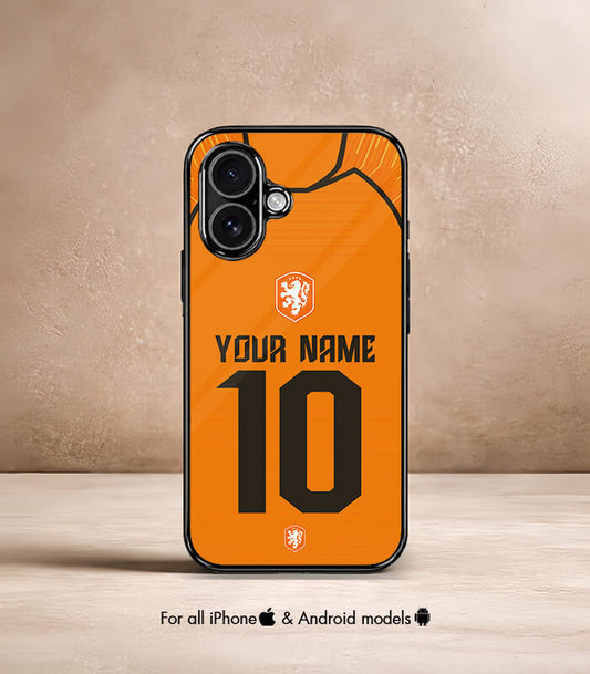 Customized Netherlands Home Kit FIFA WC26 Edition Premium Glossy Phone Case