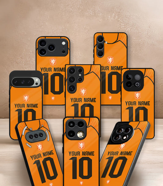 Customized Netherlands Home Kit FIFA WC26 Edition Premium Glossy Phone Case