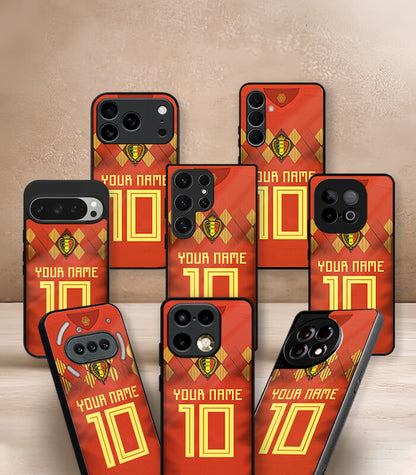 Customized Belgium Home Kit FIFA WC26 Edition Premium Glossy Phone Case