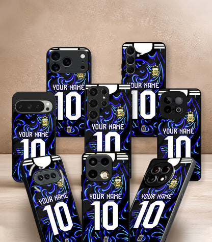 Customized Argentina Away Blue & Black Kit FIFA WC26 Edition Premium Glossy Phone Case