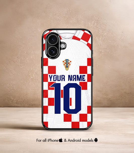 Customized Croatia Home Kit FIFA WC26 Edition Premium Glossy Phone Case