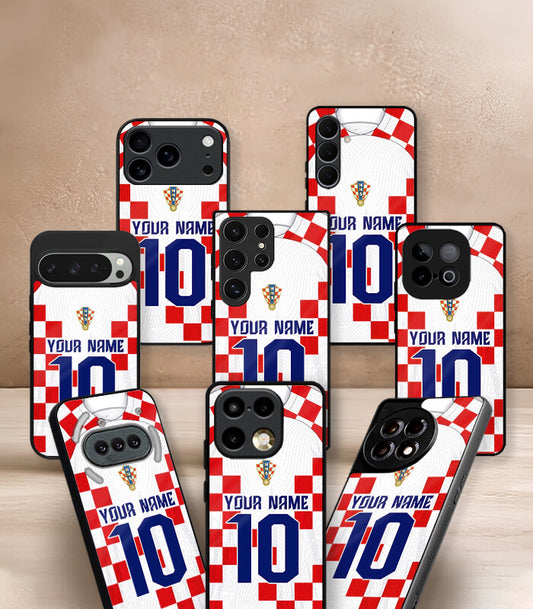 Customized Croatia Home Kit FIFA WC26 Edition Premium Glossy Phone Case