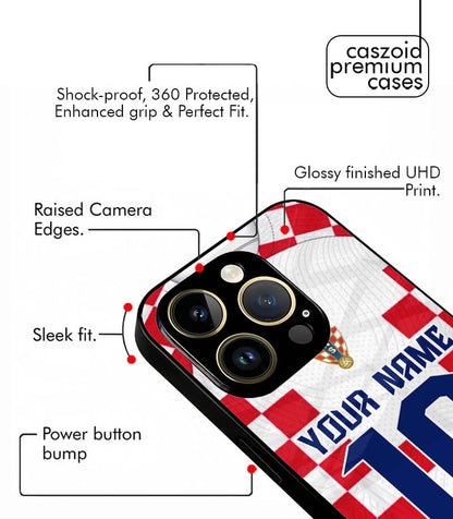 Customized Croatia Home Kit FIFA WC26 Edition Premium Glossy Phone Case