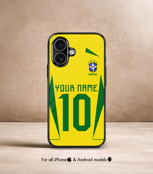 Customized Brazil Yellow Home Kit FIFA WC26 Edition Premium Glossy Phone Case