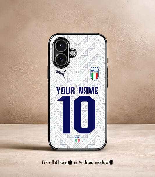 Customized Italy Away Kit FIFA WC26 Edition Premium Glossy Phone Case