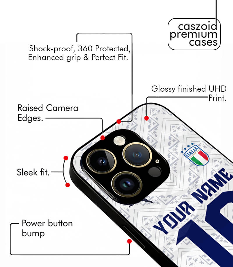 customized italy away kit fifa wc26 edition premium glossy phone case