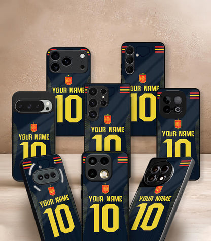 Customized Spain Blue Away Kit FIFA WC26 Edition Premium Glossy Phone Case