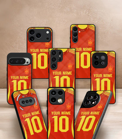 Customized Spain Vintage Kit FIFA WC26 Edition Premium Glossy Phone Case