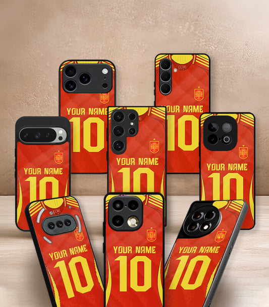 Customized Spain Vintage Kit FIFA WC26 Edition Premium Glossy Phone Case
