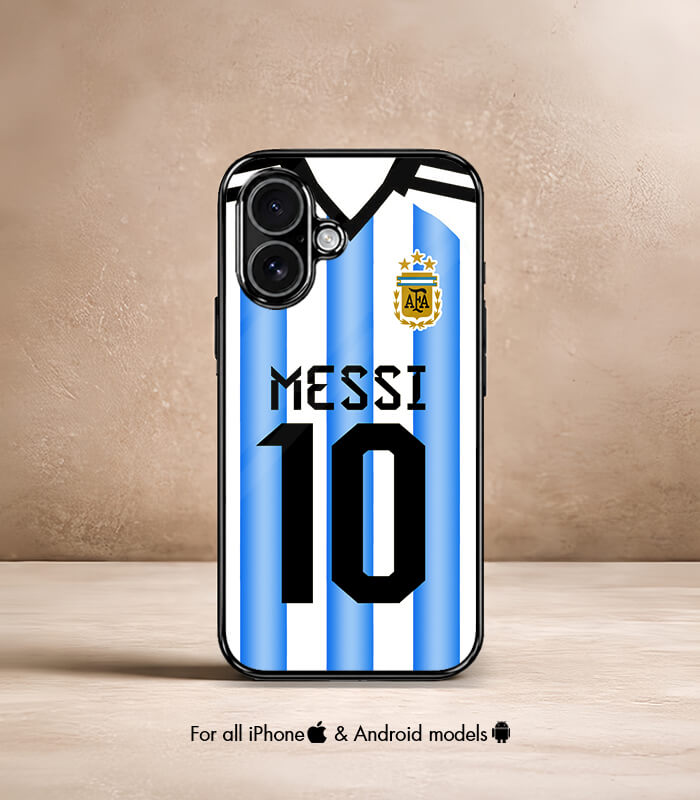 messi 10 argentina kit fifa wc26 edition premium glossy phone case