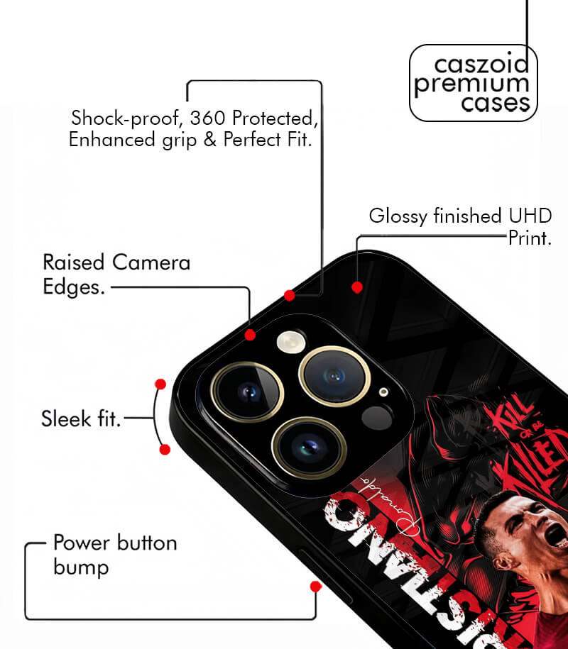 cr7 ronaldo portugal  kill or get killed premium glossy phone case