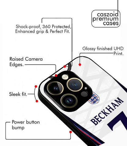 Beckham 7 England Kit FIFA WC26 Edition Premium Glossy Phone Case