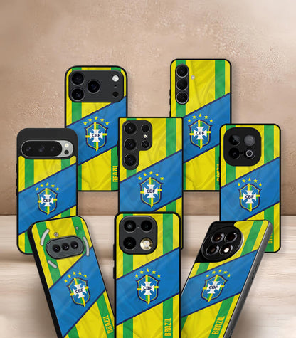 Brazil Yellow & Green FIFA WC26 Edition Premium Glossy Phone Case
