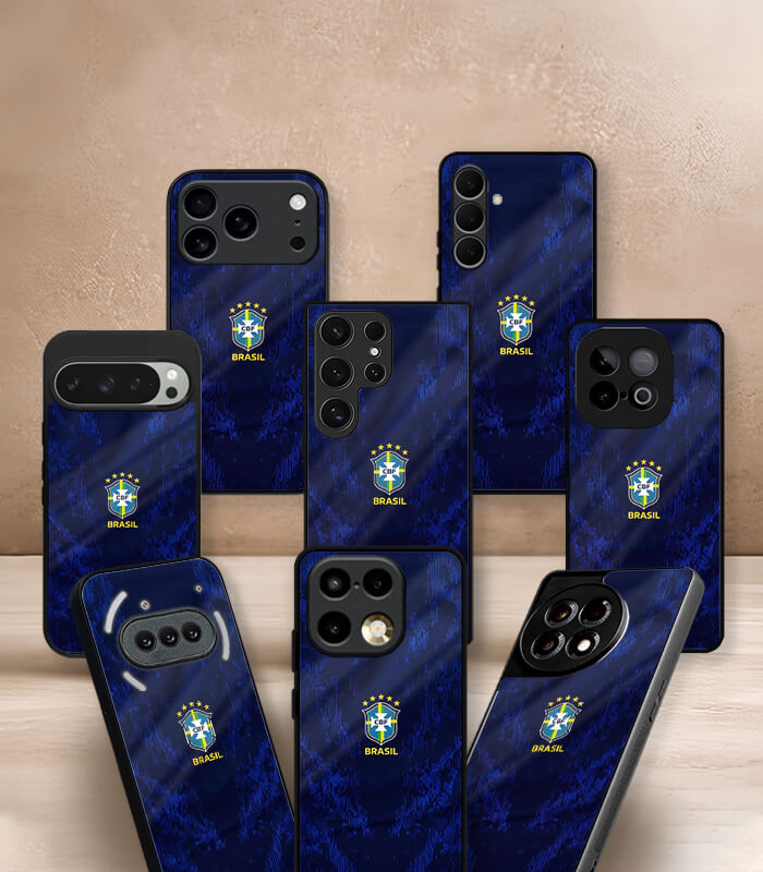brazil blue kit fifa wc26 edition premium glossy phone case