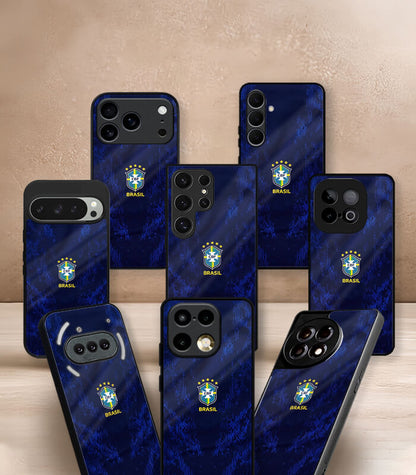 Brazil blue Kit FIFA WC26 Edition Premium Glossy Phone Case
