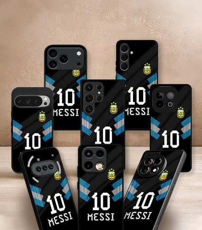 Messi 10 Argentina Black Kit FIFA WC26 Edition Premium Glossy Phone Case