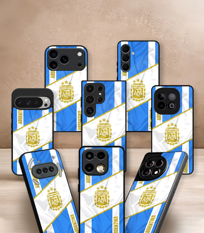 argentina blue & white fifa wc26 edition premium glossy phone case