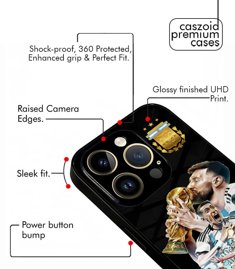 team argentia wc winning edition premium glossy phone case